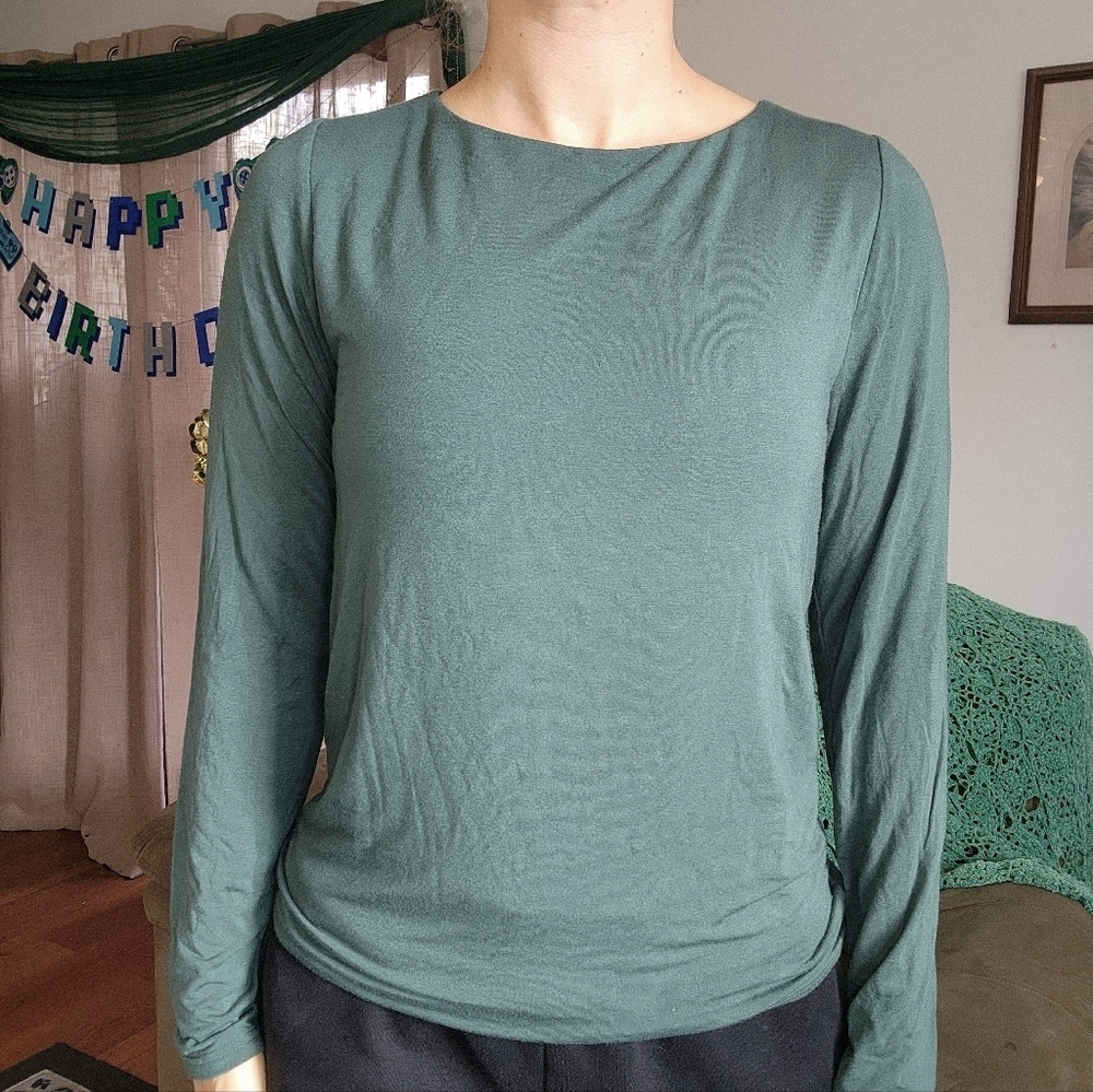 J Crew Open Back With Bow Top Size Large